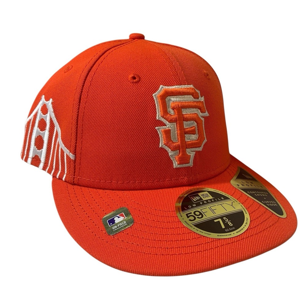 San Francisco Giants New Era 59FIFTY City Connect Orange Fitted Hat Size 7 5/8